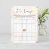 Baby shower Bingo Kaart – Baby shower Spel (Staand voorkant)