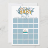 Baby shower Bingo Kaart | Safari Dieren (Voorkant)