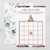 Baby shower Bingo Kaart - Schattige Duck Theme (Voorkant / Achterkant)