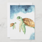 Baby Shower Bingo kaart | Zeeschildpad (Achterkant)