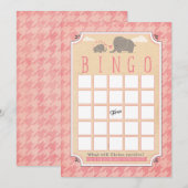 Baby shower Bingo Kaarten (Voorkant / Achterkant)