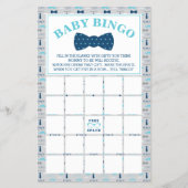 Baby shower Bingo, Little Man, Bow Stropdas Flyer (Voorkant)