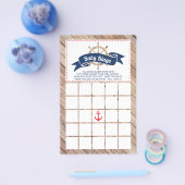 Baby shower Bingo, Nautisch Flyer (Enkel)