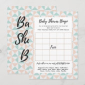 Baby shower Bingo raad de Kaart van het Spel van d (Voorkant / Achterkant)