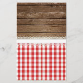 Baby shower BINGO - Rode Baby Q (Achterkant)