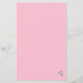 Baby shower BINGO "Roze dolfijn" Flyer (Achterkant)