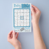 Baby shower BINGO "Snippers en slakken" Flyer (Hand)