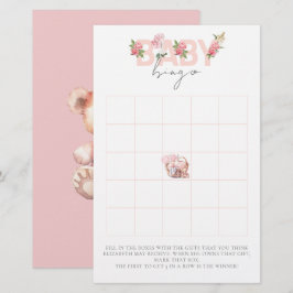 Baby shower Bingo spel Baby mand