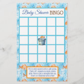 Baby shower BINGO spel | Gevist thema Flyer (Voorkant)