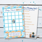 Baby shower BINGO spel | Gevist thema Flyer