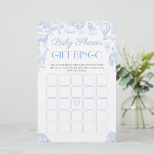 Baby shower Bingo spel Kaart