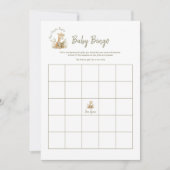 Baby shower Bingo Spel Nieuw Chapter Begint Giraff Kaart (Voorkant)