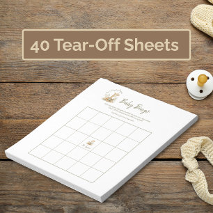 Baby Shower Bingo Spel Nieuw Hoofdstuk Begint Afsc Notitieblok
