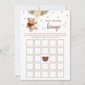 Baby shower Bingo Spel Teddy Bear Kaart (Voorkant)