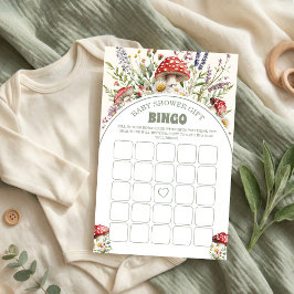 Baby shower Bingo spelkaart