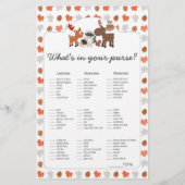 Baby shower bingo's en paardenspelletjes (Achterkant)