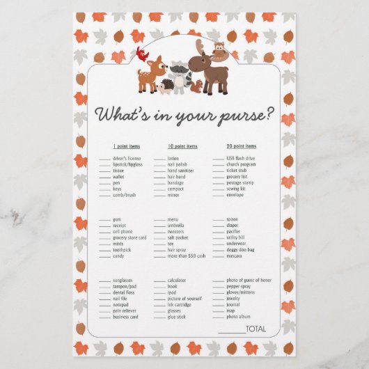 Baby shower bingo's en paardenspelletjes (Achterkant)