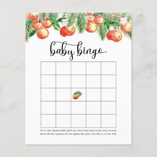 Baby shower-bingspel (Voorkant)