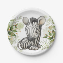 Baby shower Birthday Cute Zebra Eucalipt