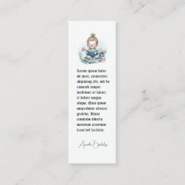 Baby Shower Bladwijzer Favor – Ons Volgende Hoofds Mini Visitekaartje
