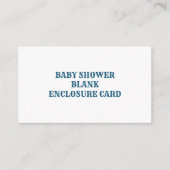 BABY SHOWER BLANK ENCLOSURE-KAART INFORMATIEKAARTJE (Voorkant)