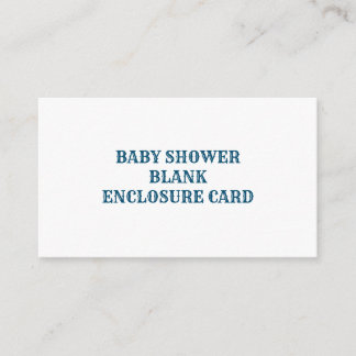 BABY SHOWER BLANK ENCLOSURE-KAART INFORMATIEKAARTJE