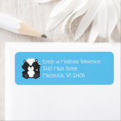 Baby shower blauw etiket (Insitu)