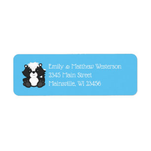 Baby shower blauw etiket