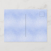 Baby shower blauw glitter boy uitnodiging briefkaart (Achterkant)