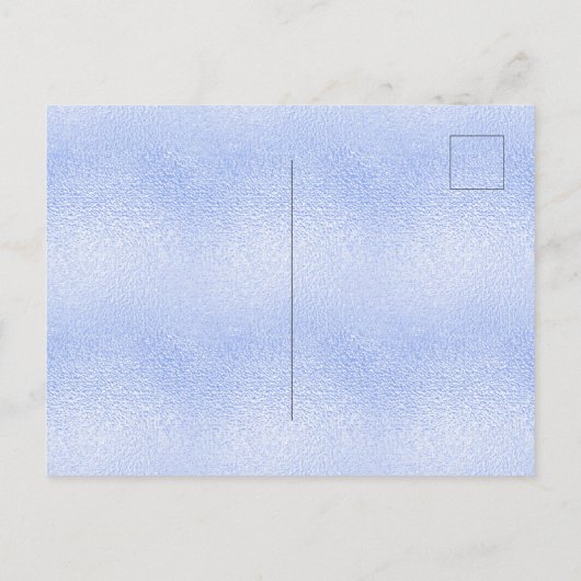Baby shower blauw glitter boy uitnodiging briefkaart (Achterkant)