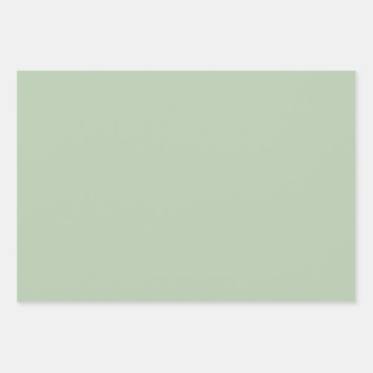 Baby shower Blauw groene aap wolken Inpakpapier Vel (Voorkant 3)