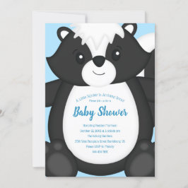Baby shower blauw kaart