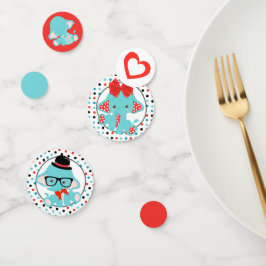 Baby shower blauw olifant confetti