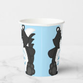 Baby shower blauw papieren bekers (Rechts)