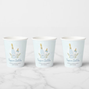 Baby shower blauw papieren bekers
