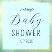 Baby shower blauw raamsticker (Vel 3)