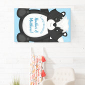 Baby shower blauw spandoek (Insitu)