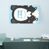 Baby shower blauw spandoek (Beurs)