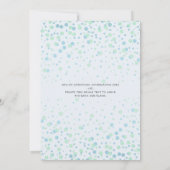 Baby shower blauwe auto kaart (Achterkant)