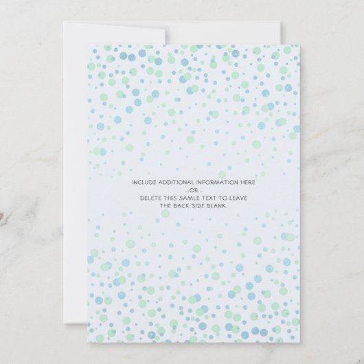 Baby shower blauwe auto kaart (Achterkant)