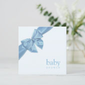 Baby shower Blauwe Bog Kaart (Staand voorkant)