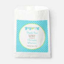 Baby shower Blauwe en groene Baby