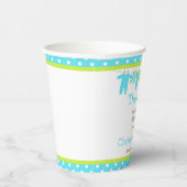Baby shower Blauwe en groene Baby Papieren Bekers (Rechts)