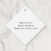 Baby shower Blauwe Harten Baby Making Potion Bedankjes Labels (Achterkant)