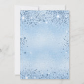 Baby shower blauwe jongen wekt luxe kaart (Achterkant)