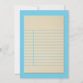 Baby shower blauwe kaart (Achterkant)