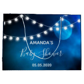 Baby shower blauwe maan lichtsnaarnaam groot cadeauzakje (Achterkant)