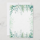 Baby shower blauwe olifant kaart (Achterkant)