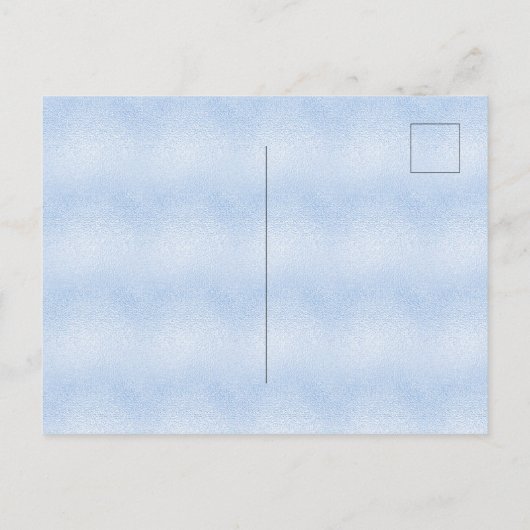 Baby shower blauwe olifantenballonnen uitnodiging briefkaart (Achterkant)