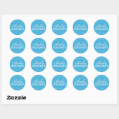 Baby shower Blauwe Sticker (Vel)